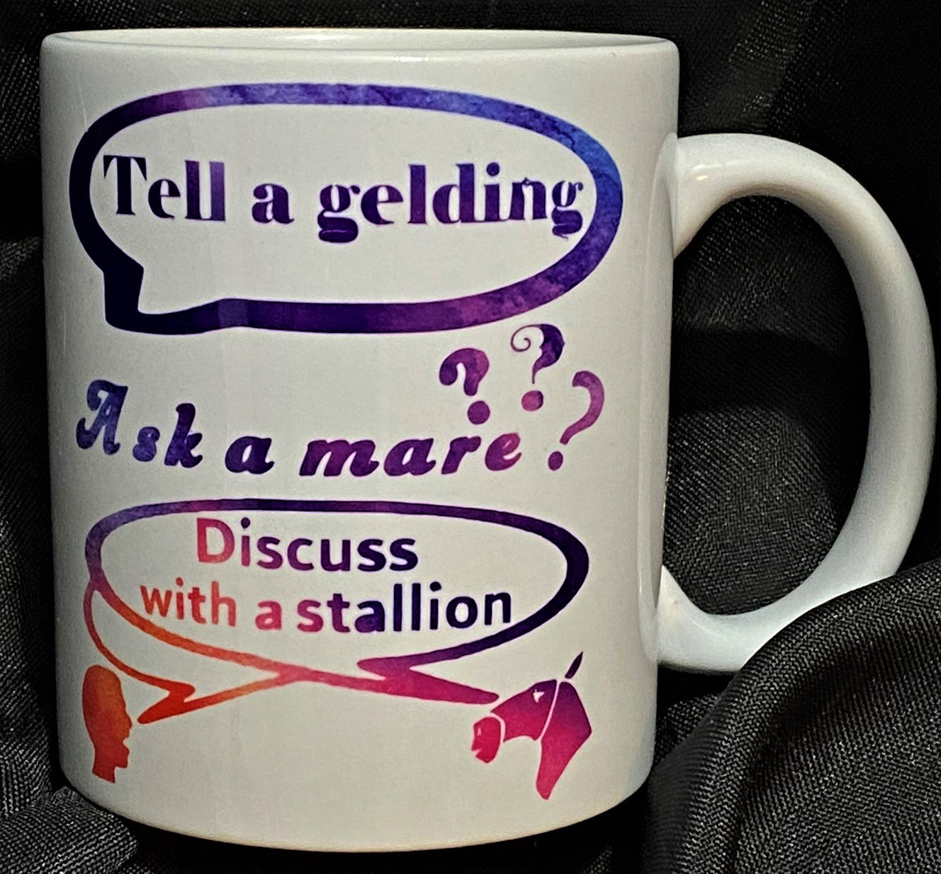 Cup with Cute Horse Sayings